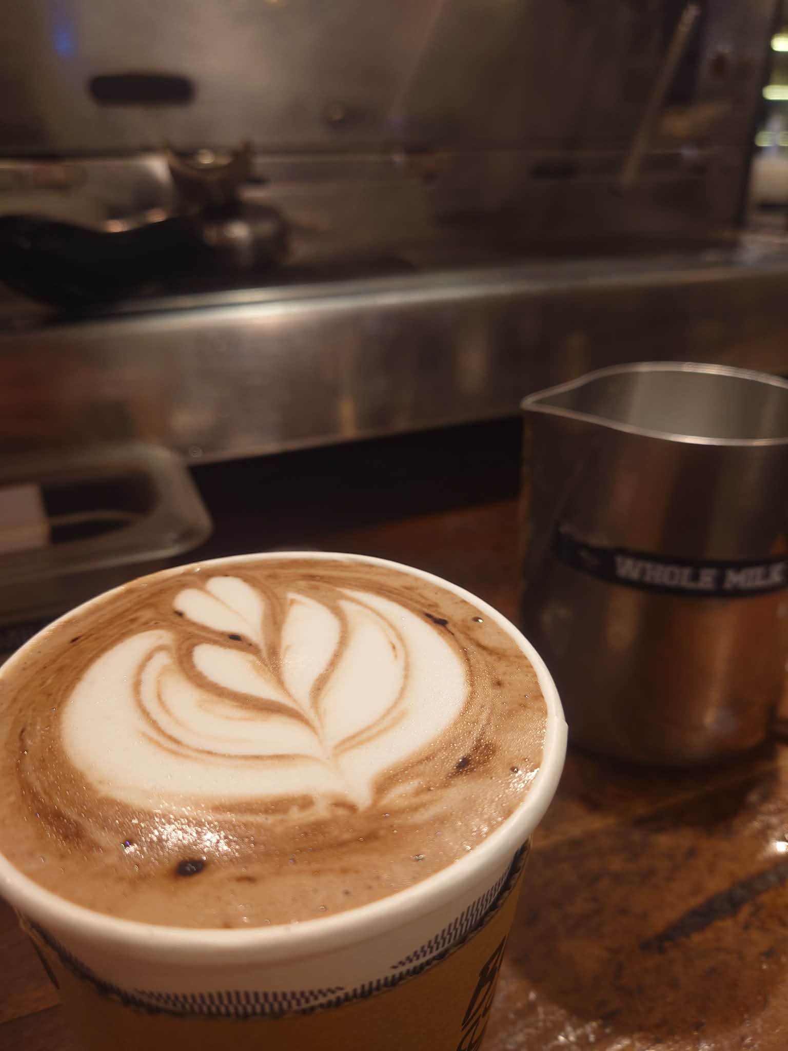 Rosetta latte art